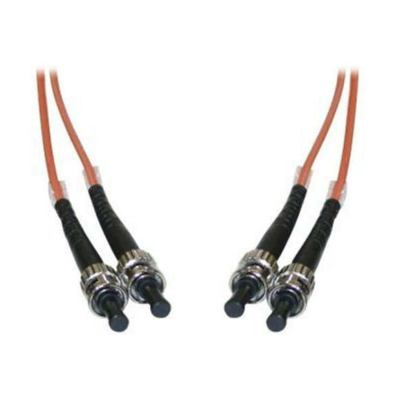 Fiber Optic Cable, St - St, Multimode, Duplex, 62.5 By 125, 1 Meter (3.3 Foot)