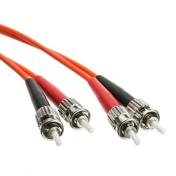 CableWholesale's Fiber Optic Cable, ST / ST, Multimode, Duplex, 62.5/125, 3 meter (10 foot)