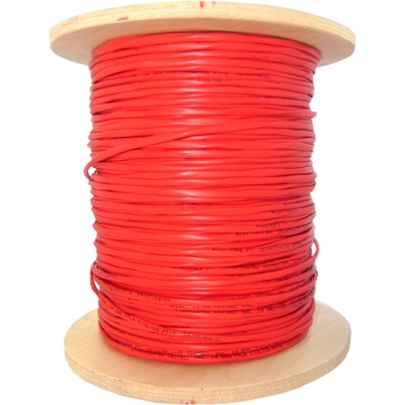 CableWholesale 12-Strand Fiber Indoor Distribution Fiber Optic Cable, Multimode, OM1 62.5/125 Micron, Orange, Riser Rated, Spool, 1000 feet