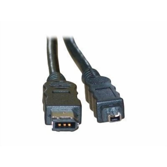 Cable Wholesale Firewire 400 6 Pin to 4 Pin cable, IEEE-1394a, 6 foot