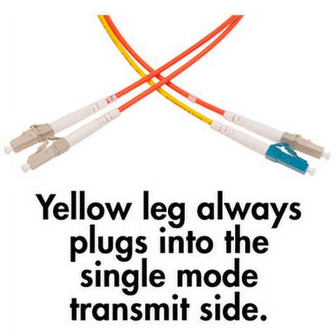 CableWholesale LCLC-12003 Mode Conditioning Cable LC & LC, OM2 Multimode, 50 by 125 - 3 m