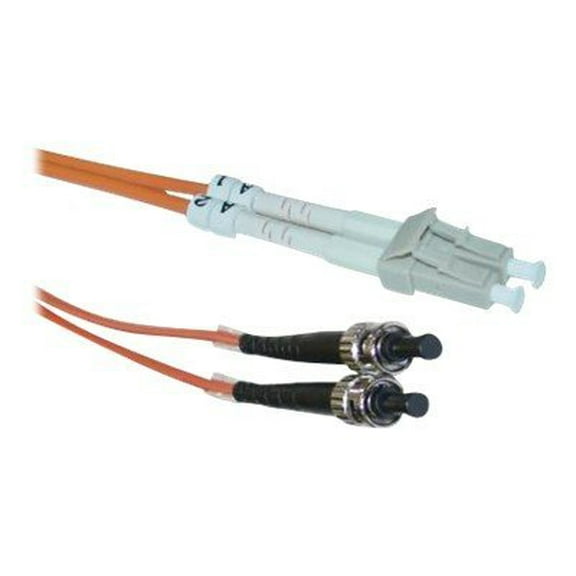 CableWholesale LCST-11105 Fiber Optic Cable, LC / ST, Multimode, Duplex, 62.5/125, 5 meter (16.5 foot)
