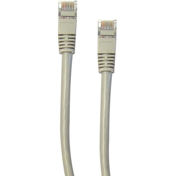 CableWholesale Shielded Cat6 Gray Ethernet Patch Cable, Snagless/Molded Boot, 10 foot