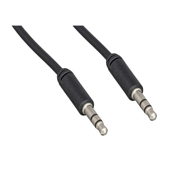 Slim Mold Aux Cable, 3.5mm Stereo Male to 3.5mm Stereo Male, 25 foot