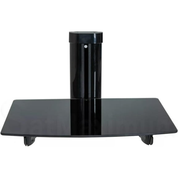 Cables Direct Adjustable Single AV Wall Mount Shelf with Cable Management, Holds up to 22 LBS, 14.17" W x 9.84" D x 0.20" H
