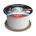 thumbnail image 1 of 14/2 Speaker Wire 100 ft, Oxygen-Free Copper, CL3 CMR In-Wall Rated, White, Audio and Low Voltage Cable, Cables Direct Online, 1 of 6