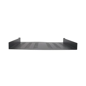 Cables Direct Online 1U 19" Universal Vented Server Rack Shelf Tray, No Lip, 14" (350mm) Depth