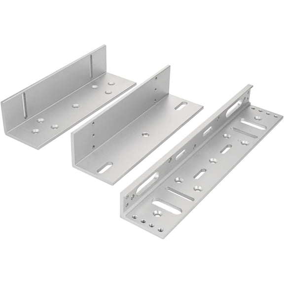 Cables Direct Online 3-Piece Z & L Bracket Set for 280lb Magnetic Lock Universal Secure Mounting Kit