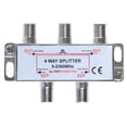 thumbnail image 1 of Coaxial Splitter 50 Pack of 4-Way Bi-Directional 5-2300MHz Indoor/Outdoor Waterproof for RG6 RG59 Cable, HDTV & Satellite, Cables Direct Online, 1 of 7