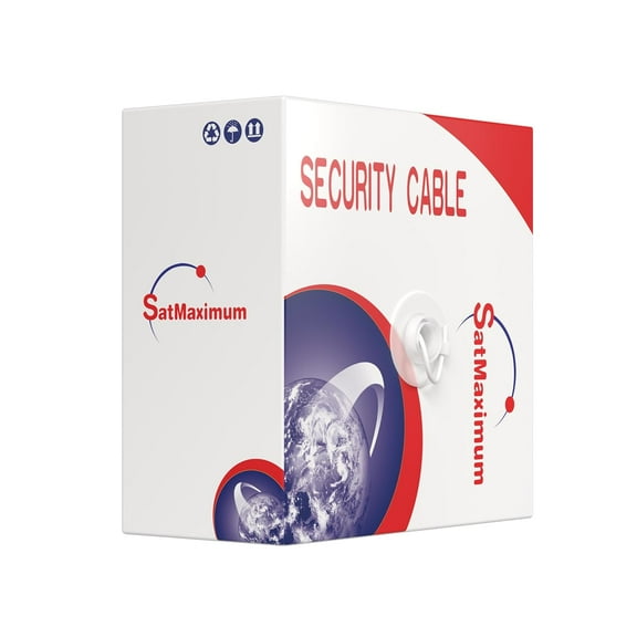 500ft Stranded 18/4 CCA Shielded Alarm Cable for Low Voltage LED, Burglar Systems, Fire Detectors, Security Stations, Door Bells, 18AWG 4-Conductor Wire, Cables Direct Online