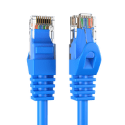 Cables Direct Online Cat5e 30FT Network Ethernet Patch Cable, 350Mhz Internet Wire, For Modem, Router, PC, Laptop, TVs, Printer Cord, Consoles for Home and Office, Blue, 2-Pack