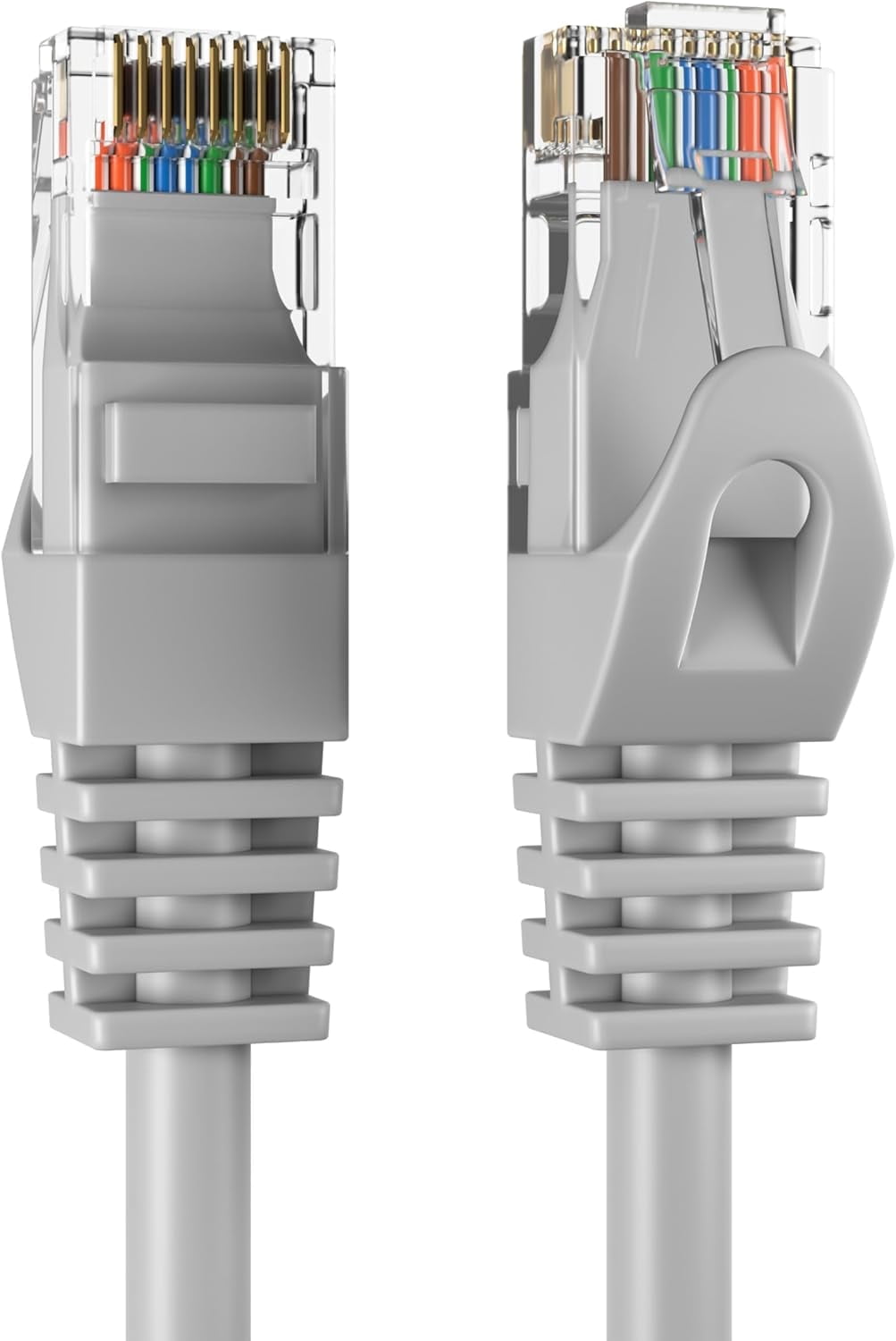 Cat6 200FT Network Ethernet Patch Cable, 550MHz Gigabit Internet Wire for PC, Router, Modem, TV, Printer, Console, Gray, Cables Direct Online