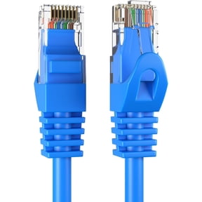 Cat6 100FT Network Ethernet Patch Cable, 550Mhz Internet Wire, For Router, Modem, PC, Laptop, TVs, Printer Cord, Consoles, Copper-Clad Aluminum, Blue, Cables Direct Online