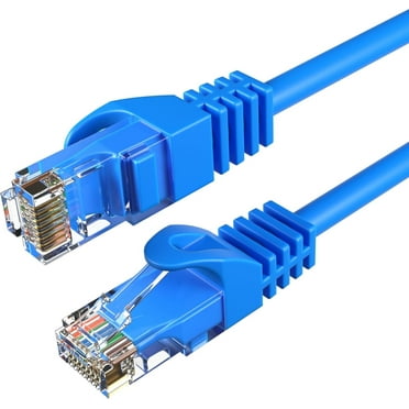 Cables Direct Online Cat6 15FT Network Ethernet Patch Cable, 550Mhz Internet Wire, For Router, Modem, PC, Laptop, TVs, Printer Cord, Consoles for Home and Office, Blue