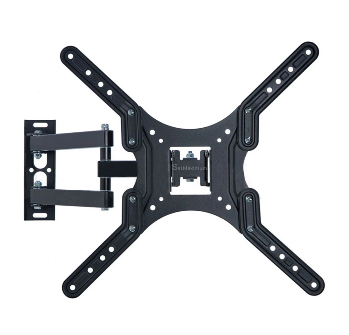 Cables Direct Online Full Motion TV Wall Mount Bracket for 23-55 inch TVs, Swivel and Tilt, VESA Compatible up to 400x400mm, 66LB Capacity