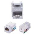 thumbnail image 1 of Cables Direct Online Gray Cat6 RJ45 Keystone Jack 45 Degree 8P8C 110 Punch-Down 50-Pack, 1 of 8