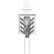 Cables Direct Online White Cat5e RJ45 Keystone Jack 45 Degree 8P8C 110 Punch-Down 10-Pack