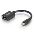 thumbnail image 1 of Cables To Go 54303 6 in. Mini DisplayPort Male to DisplayPort Female Adapter Converter, Black, 1 of 4