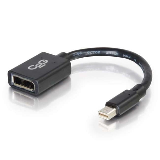 Cables To Go  6 in. Mini DisplayPort Male to DisplayPort Female Adapter Converter, Black