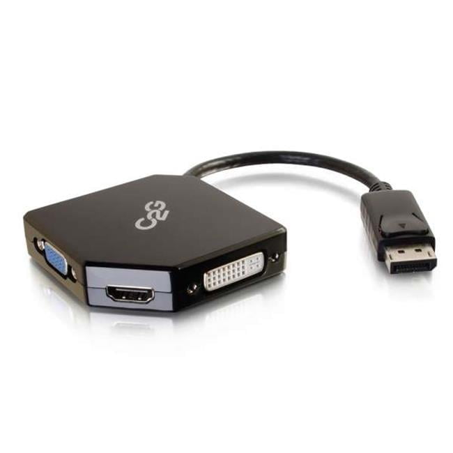 Cables To Go  DisplayPort to HDMI - VGA - or DVI Adapter Converter - Black