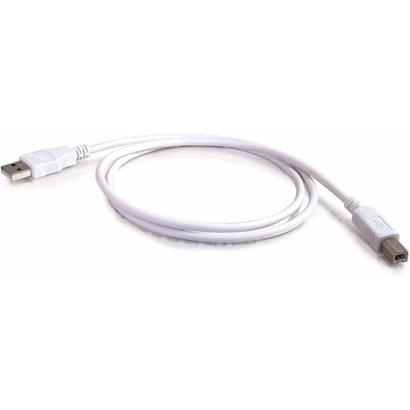 /Cables to Go 2m USB Cable - USB 2.0 A to B Cable White (6.6ft)
