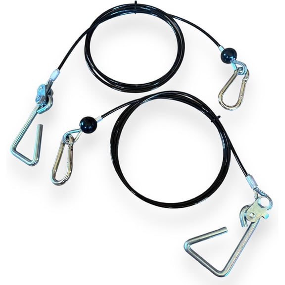 Cables w/Hook Assembly (2 x Cables) - Replacement for Bowflex Xtreme & Xceed Gyms - 80" Inch (Pair)