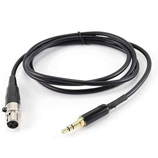 3ft MiniXLR Female to 3.5mm Male SlimPlug Lapel Mic Cable, (XM303Z)