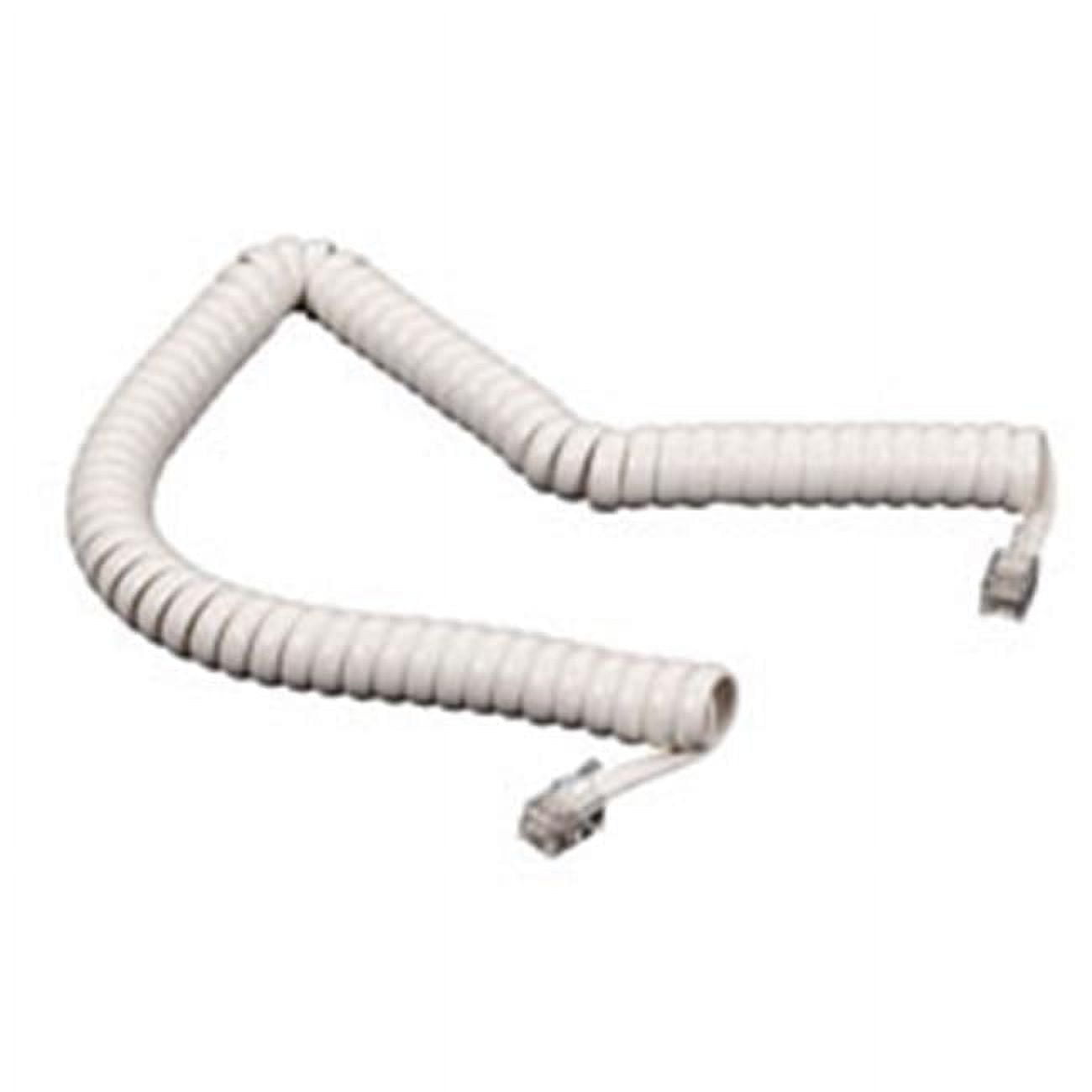 Cablesys ICHC406FWH ICC Curly Telephone Handset Cord White 6' - Walmart.com
