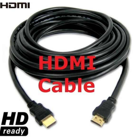 Cablevantage 4330113449 25' Male HDTV to Male HDMI Cable, Black