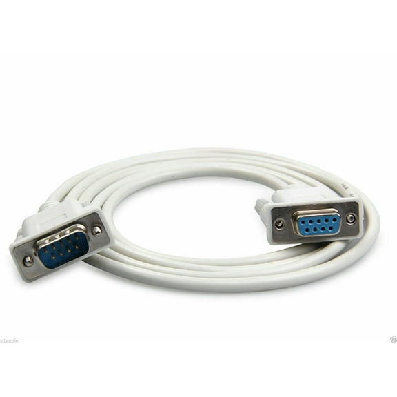 Cablevantage 5 Feet 1.5M 9 Pin Extension Cable Serial Direct Male to Female RS232 DB9 M-F New Us