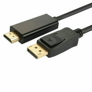 Cablevantage DisplayPort to HDMI Adapter, EEEkit Adapter Cable (DP to HDMI) for PCs to HDTV, Monitor, Projector 3 Feet