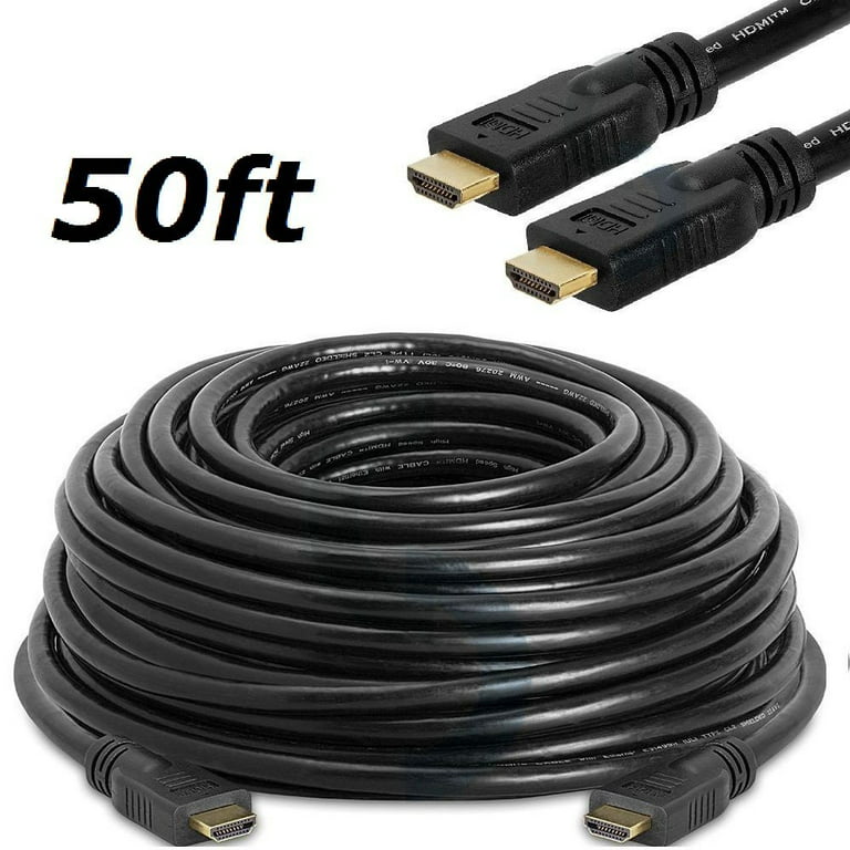 Cablevantage Premium 50ft HDMI Male to Male M/M Cable Cord Bluray