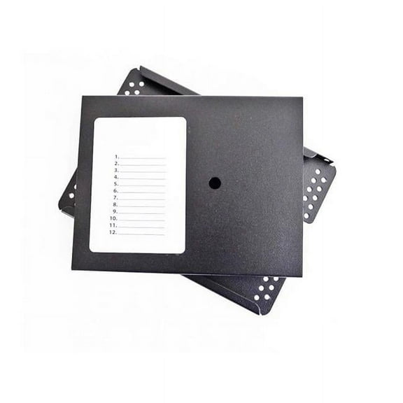 Cablewholesale 62F1-00112 6.5 x 4.68 x 0.41 in. 12 Position Fusion Splice Tray, Black