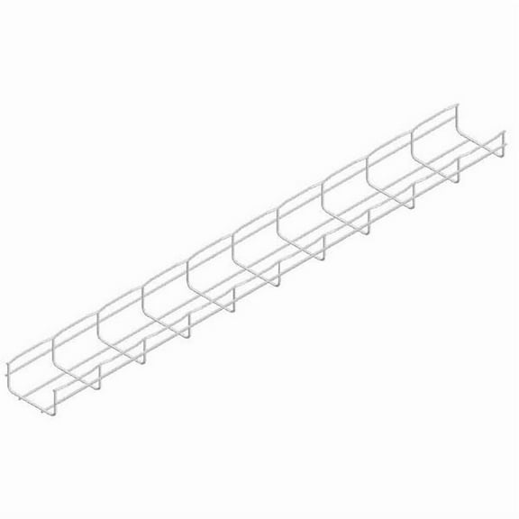 Cablofil Wire Mesh Cable Tray, 22 lb Capacity, Steel, Zinc Plated CF54/100EZ