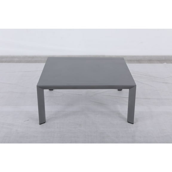 Cabo Aluminum Frame Coffee Table in Gray