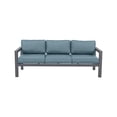 thumbnail image 1 of Cabo Aluminum Sofa with Gray Frame in Spa Cushion, 1 of 1