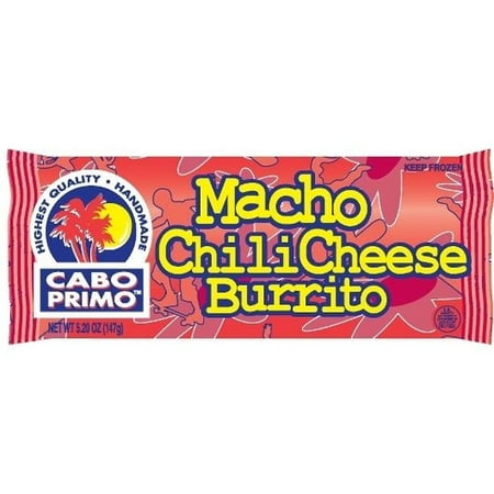 Cabo Primo Macho Chili Beef and Cheese Burrito, 5.2 Ounce -- 96 per case