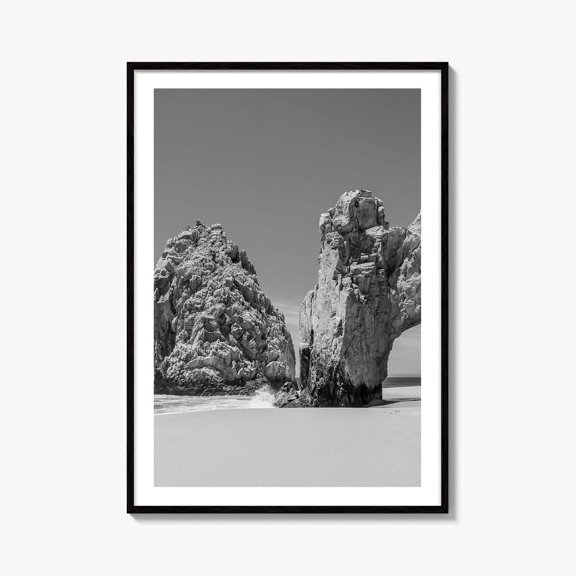 Cabo San Lucas Black And White Fine Art Photo Print Mexico, Unframed Paper Print