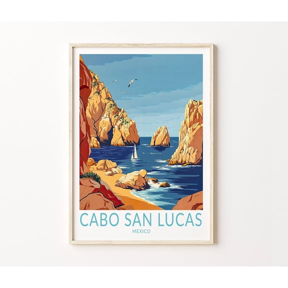 Cabo San Lucas Mexico Coastal Scene Home Decor