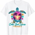 thumbnail image 1 of Cabo San Lucas Mexico Sea Turtle Sunset Tropical Beach T-Shirt, 1 of 2