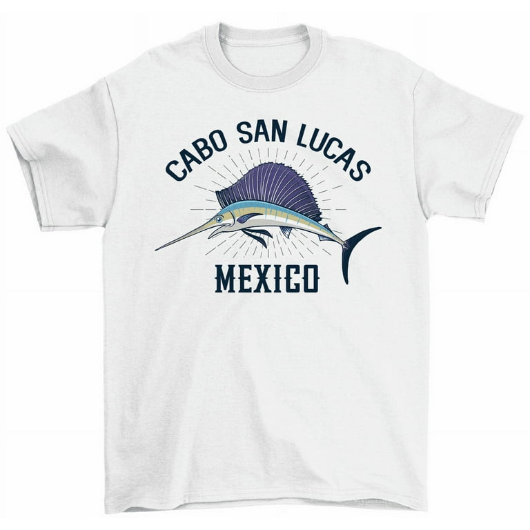 Vintage Cabo San Lucas Shirt Mens T-shirt Size XL Fishing Marlin