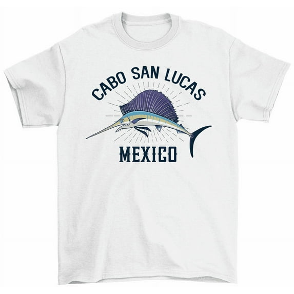 Cabo San Lucas Mexico T-Shirt Swordfish Marlin Tee Men Women