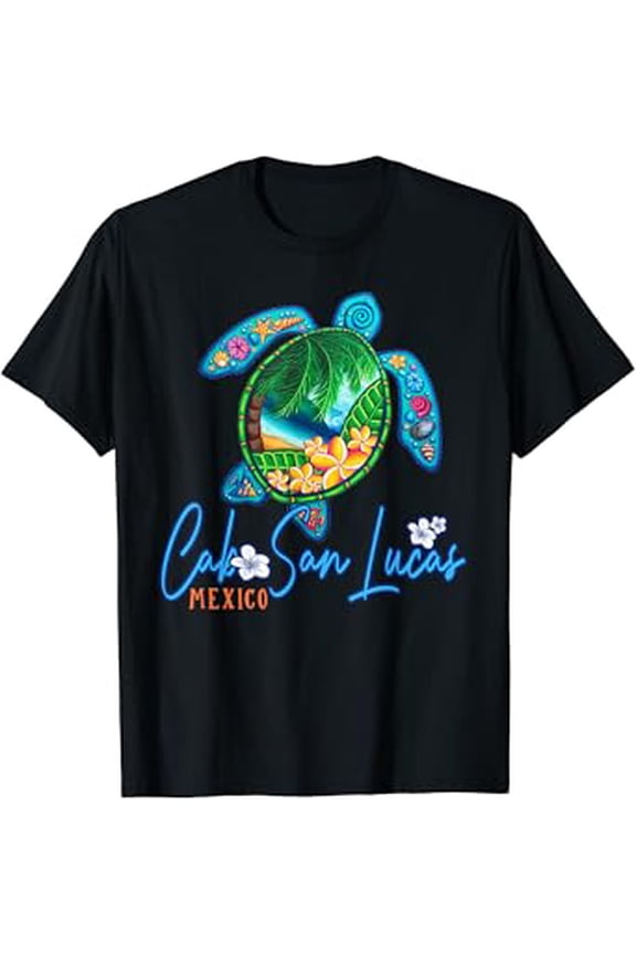 Cabo San Lucas Sea Turtle Mexico Vacation Family Trip T-Shirt