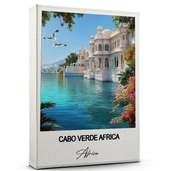 Cabo Verde Africa Travel Canvas Art – Stunning Travel Wall Print Africa Canvas Inspired Artwork to Elevate Your Living Room or Office – Ready to Hang