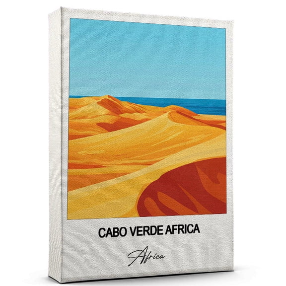 Cabo Verde Africa Travel Canvas Wall Art – Nature-Inspired Travel Decor with Scenic Views Africa Canvas Wall Print – A Captivating Gift for Adventure Seekers