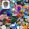 thumbnail image 1 of Cabochon Gemstone, Flat Back Gems, Craft Embellishments Rhinestones, Treasure Hunt For Child Craft, Gift For Nail Artists, 1 lb, 1 of 9