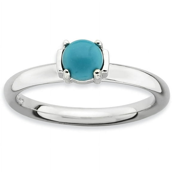 Cabochon Sterling Silver Polished Ring