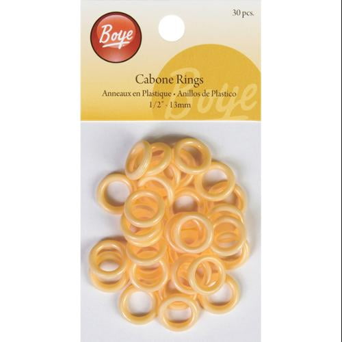 Cabone Rings 1/2 Inch 30/Pkg-Camel