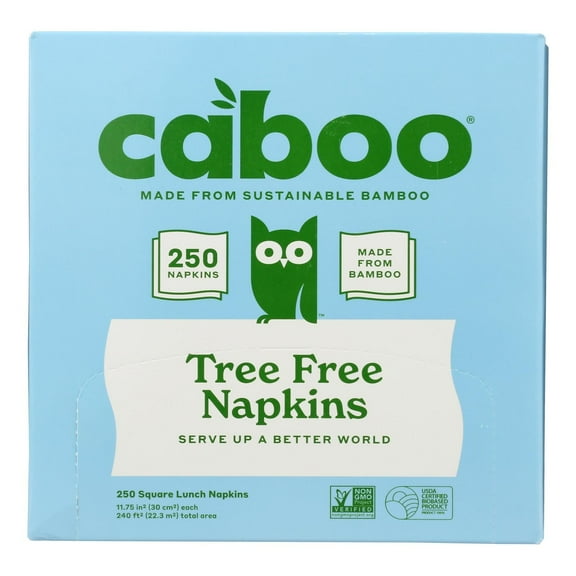 Caboo Bamboo And Sugarcane Paper Napkins - Case of 16 - 1 PK