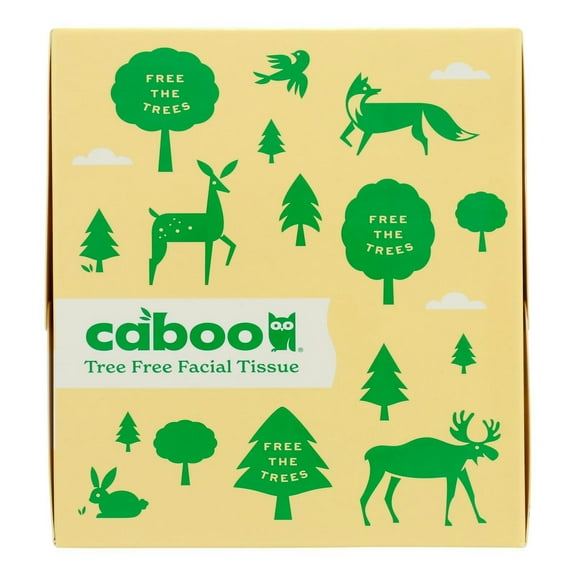 Caboo Cube Facial Tissue 60 Pack 3-Ply 1 ea (Pack of 12)
